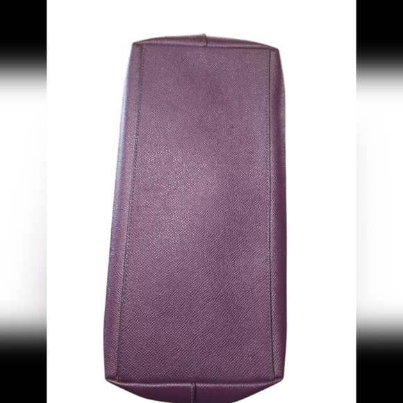 Coach City Zip Tote Purple Saffiano Leather Bag (Style Number F58846) EUC - Picture 7 of 16